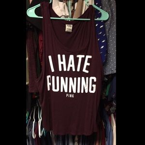 "I Hate Running" VS PINK tank